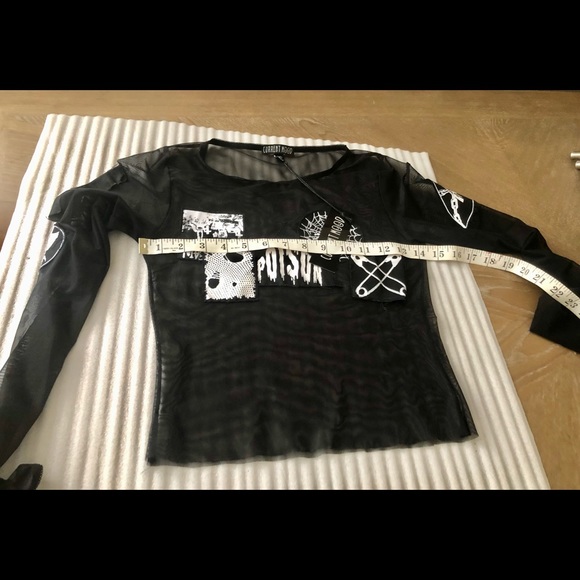 DOLLS KILL/ CURRENT MOOD POISON LOVE TOP NWT $50 M - Picture 12 of 14